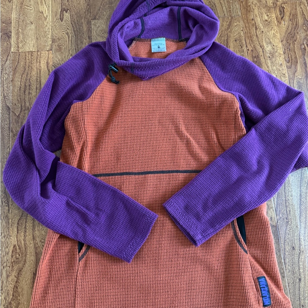 Melanzana Purple and Orange Women's Hoodie